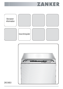 Bedienungsanleitung Zanker ZKS 5653 IE Geschirrspüler
