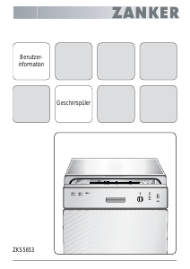 Bedienungsanleitung Zanker ZKS 5653 X Geschirrspüler