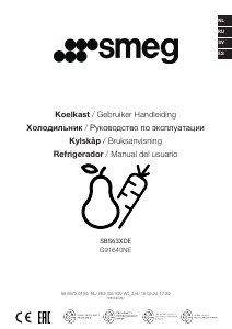 Manual de uso Smeg SBS63XDE Refrigerador