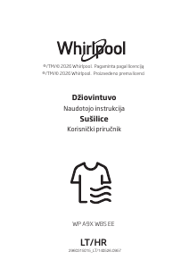 Vadovas Whirlpool WP A9X WBS EE Džiovyklė