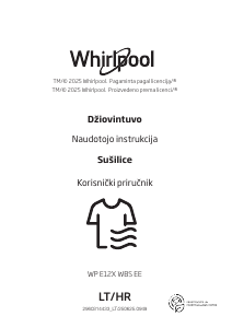Vadovas Whirlpool WP E12X WBS EE Džiovyklė