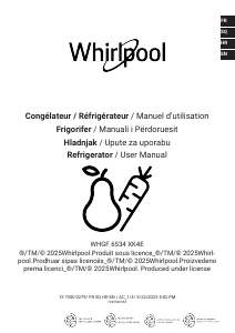 Mode d’emploi Whirlpool WHGF 6534 XK4E Réfrigérateur combiné