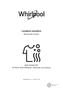 Manual de uso Whirlpool WAD 9636W SPT Lavasecadora
