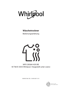 Bedienungsanleitung Whirlpool WPD 2836W ADS BE Waschtrockner