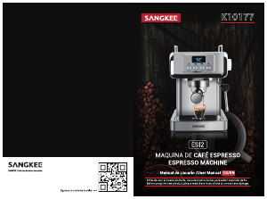 Manual de uso Sangkee K10177 Máquina de café espresso