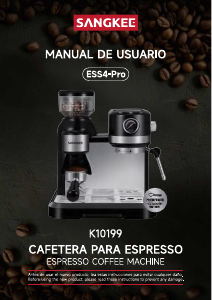 Manual de uso Sangkee K10199 Máquina de café espresso