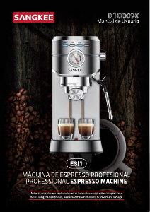 Manual de uso Sangkee K100090 Máquina de café espresso
