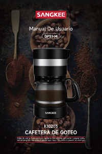 Manual de uso Sangkee K10203 Máquina de café
