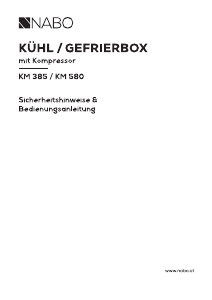 Bedienungsanleitung NABO KM 385 Kühlbox