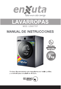 Manual de uso Enxuta LENX770T Lavadora