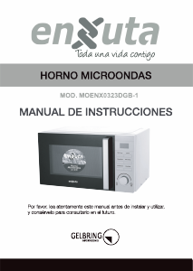 Manual de uso Enxuta MOENX0323DGB-1 Microondas