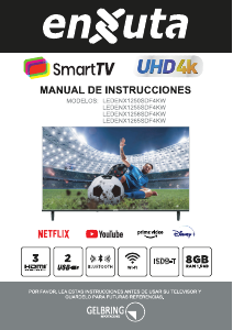 Manual de uso Enxuta LEDENX1250SDF4KW Televisor de LED
