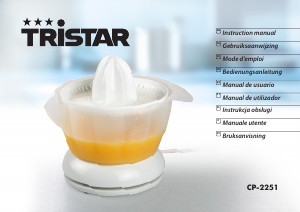Manual Tristar CP-2251 Espremedor de citrinos