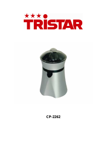 Bedienungsanleitung Tristar CP-2262 Zitruspresse