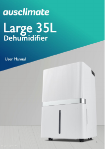 Bruksanvisning Ausclimate ACD135 Avfuktare