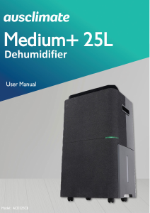 Bruksanvisning Ausclimate ACD225 Avfuktare