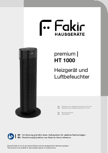Bedienungsanleitung Fakir HT 1000 Heizgerät