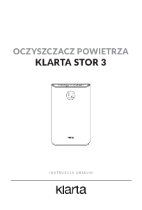 Instrukcja Klarta Stor 3 Oczyszczacz powietrza
