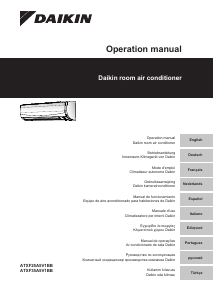 Mode d’emploi Daikin ATXF71A2V1B Climatiseur
