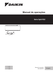Manual Daikin ATXP35M5V1B Ar condicionado