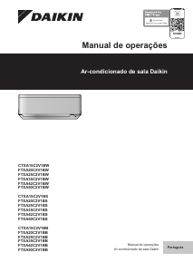 Manual Daikin FTXA50C2V1BS Ar condicionado