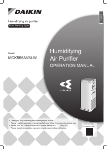 Handleiding Daikin MCK555AVM-W Luchtreiniger