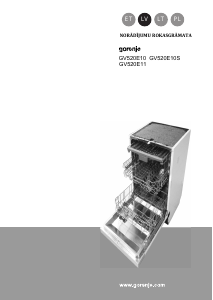 Rokasgrāmata Gorenje GV520E10S Trauku mašīna