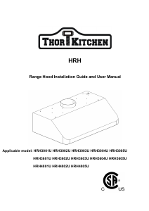 Bruksanvisning Thor HRH3605U Köksfläkt