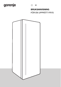 Bruksanvisning Gorenje FNC618D6XWF Frys