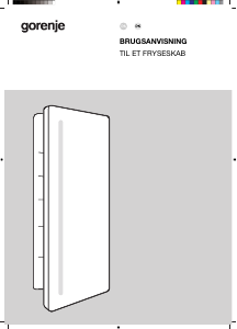 Brugsanvisning Gorenje FNCI517E62WF Fryser