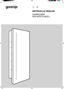 Instrukcja Gorenje FNCI517E62WF Zamrażarka