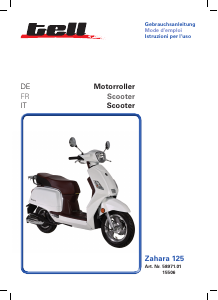 Mode d’emploi Tell Zahara 125 Scooter