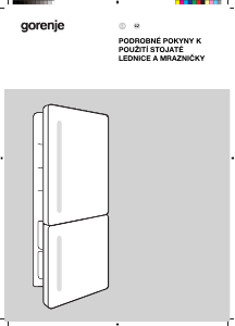 Manuál Gorenje NRKI517C62WF Lednice s mrazákem