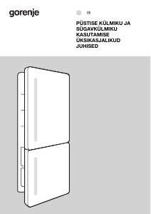 Kasutusjuhend Gorenje NRKI517E82WF Külmik-sügavkülmik