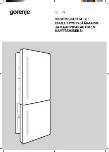 Käyttöohje Gorenje NRKI517E82WF Jääkaappipakastin