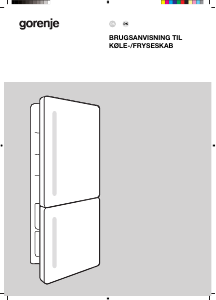 Brugsanvisning Gorenje NRKI519E82WF Køle-fryseskab