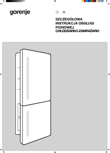 Instrukcja Gorenje NRKI519E82WF Lodówko-zamrażarka