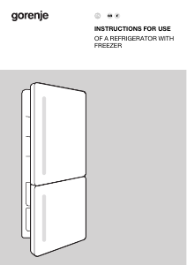 Bruksanvisning Gorenje NRKI619D61WFE Kyl-frys