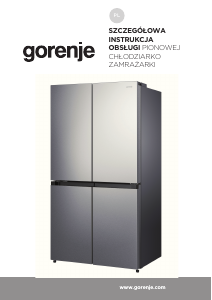 Instrukcja Gorenje NRM918EUX Lodówko-zamrażarka