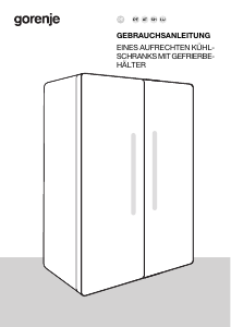 Bedienungsanleitung Gorenje NRS917C61BX Kühl-gefrierkombination