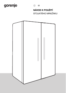 Manuál Gorenje NRS917E61BX Lednice s mrazákem