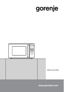 Manuale Gorenje MO23A3BH Microonde