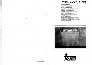 Manual Teka TDW 59.1 FI Máquina de lavar louça