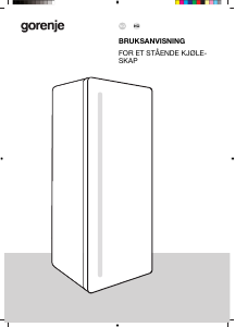 Bruksanvisning Gorenje RN618D6X6WF Kjøleskap