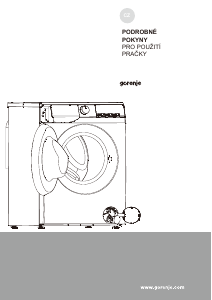 Manuál Gorenje W3NGPI74A3S Pračka