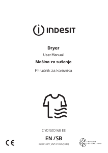Bruksanvisning Indesit C YD 92D WB EE Torktumlare
