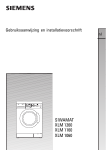 Handleiding Siemens Siwamat XLM 1060 Wasmachine