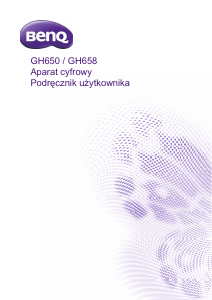 Instrukcja BenQ GH650 Aparat cyfrowy