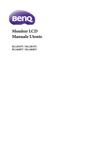 Manuale BenQ BL2201PT Monitor LCD