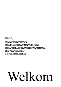 Handleiding BenQ E900 LCD monitor